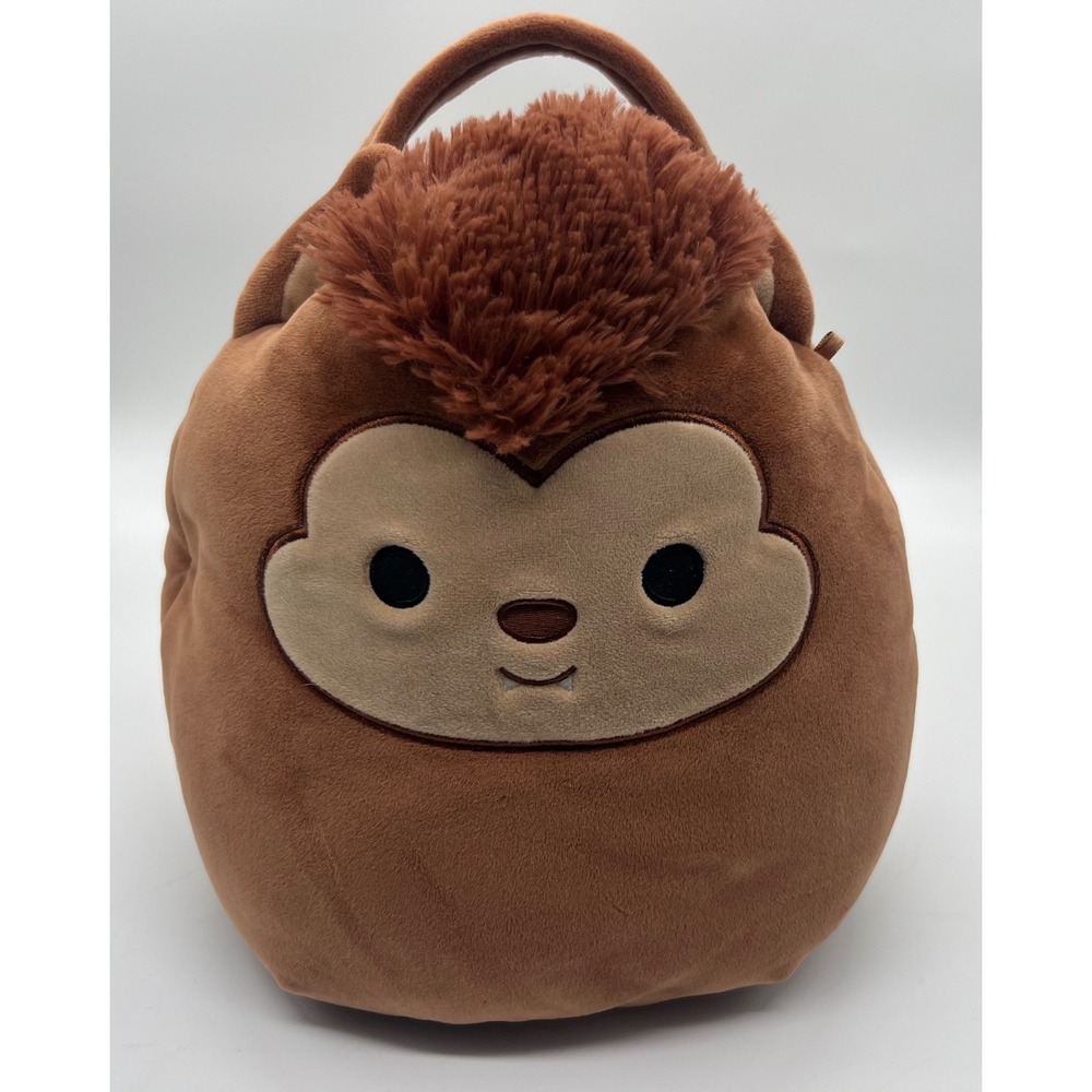 Squishmallows Wade the Werewolf Halloween Plush Treat Bucket Brown Kellytoy